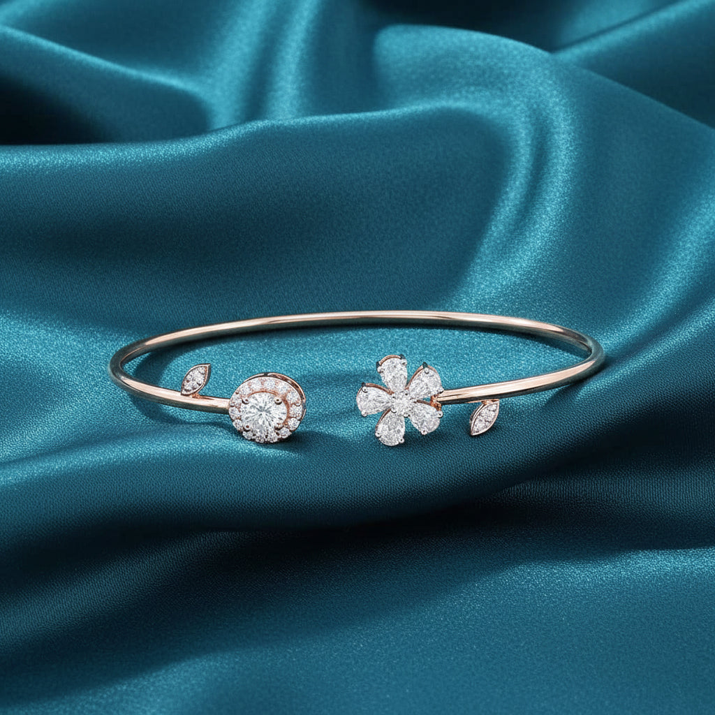 Fiorelle Bloom Diamond Flexible Bracelet