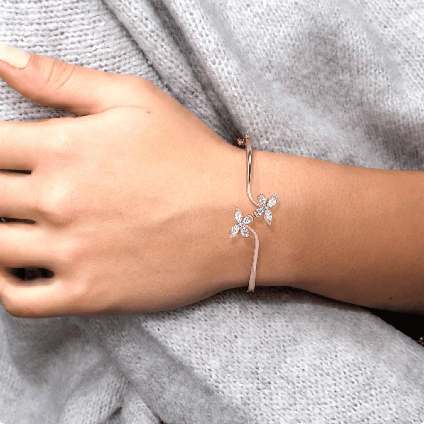 Twin Flame Icon Diamond Bracelet