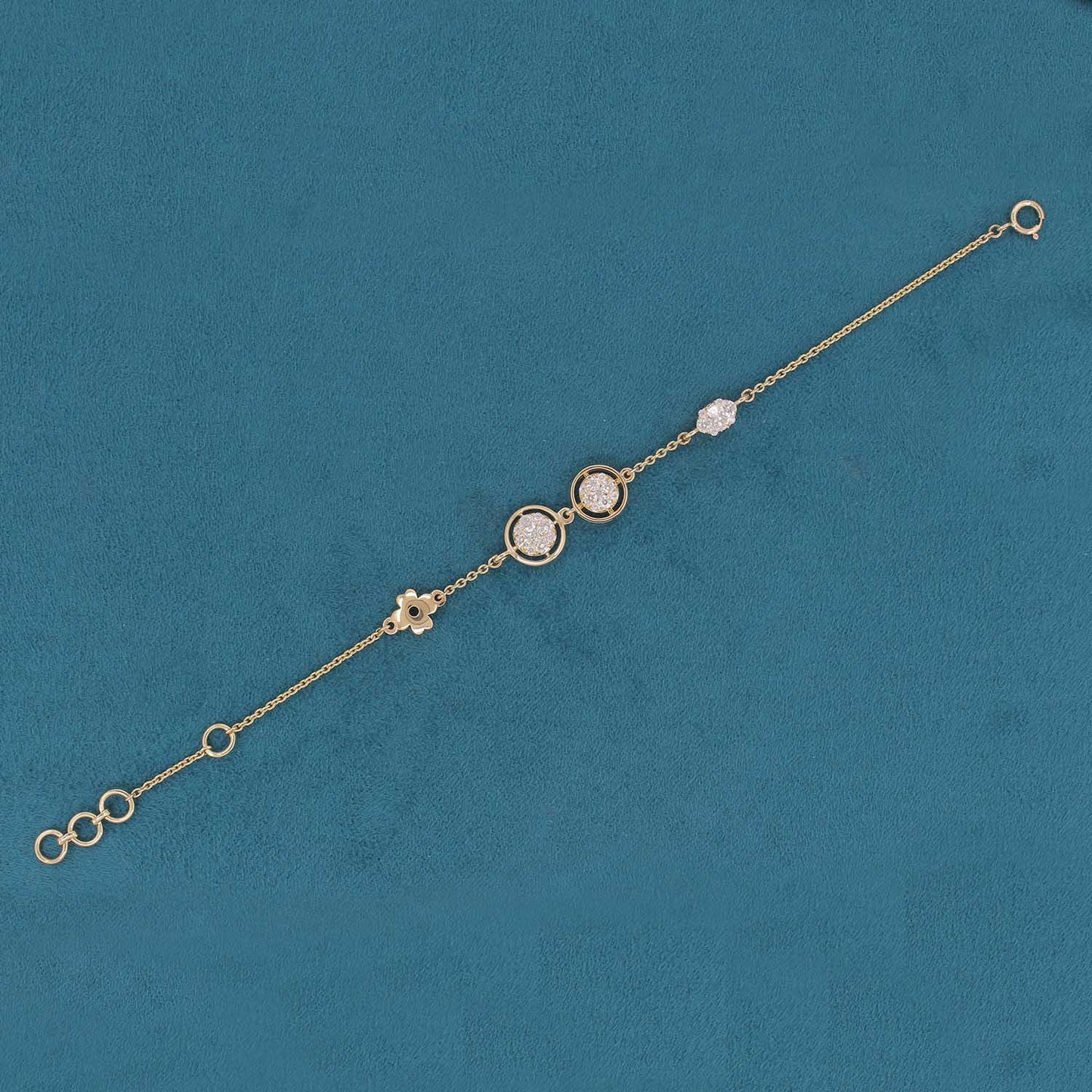 Talyra Plain Diamond Chain Bracelet
