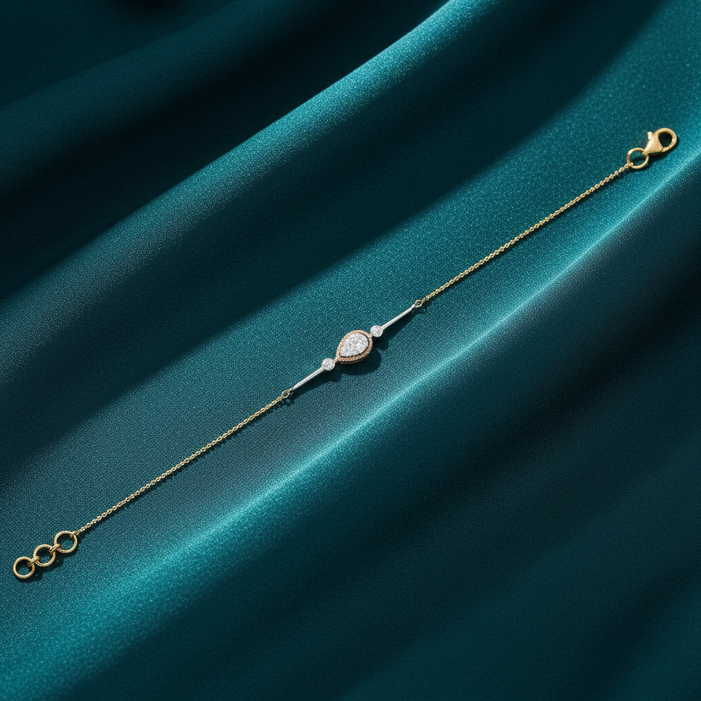 Olyen Arc Diamond Chain Bracelet