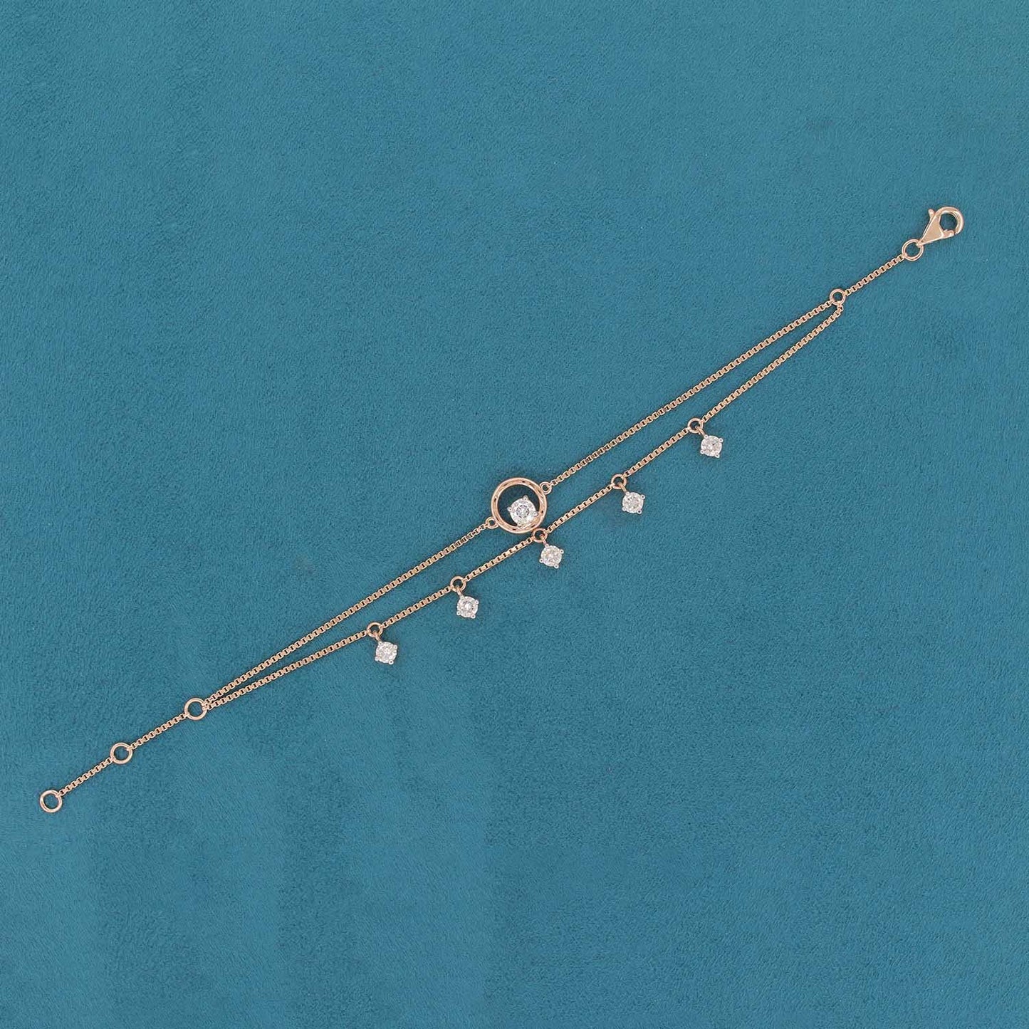 Solair Band Diamond Station Bracelet