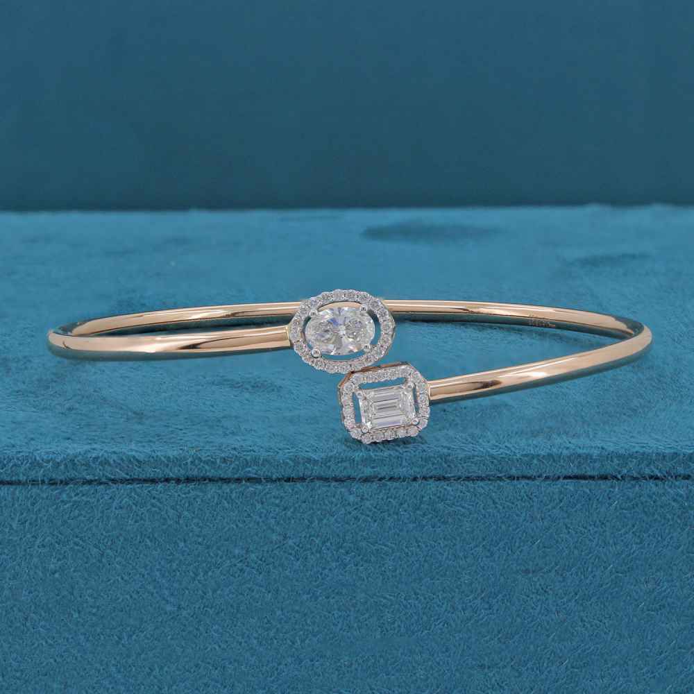 Elenya Halo Diamond Flexible Bracelet