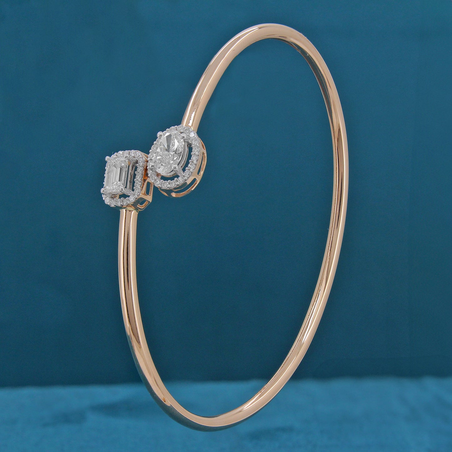 Elenya Halo Diamond Flexible Bracelet