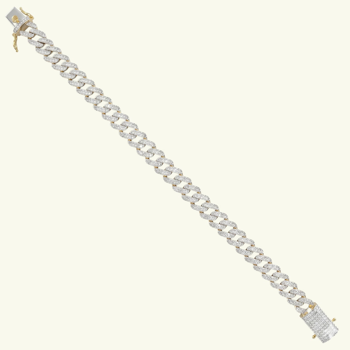 Valtor Grid Diamond Mens Bracelet