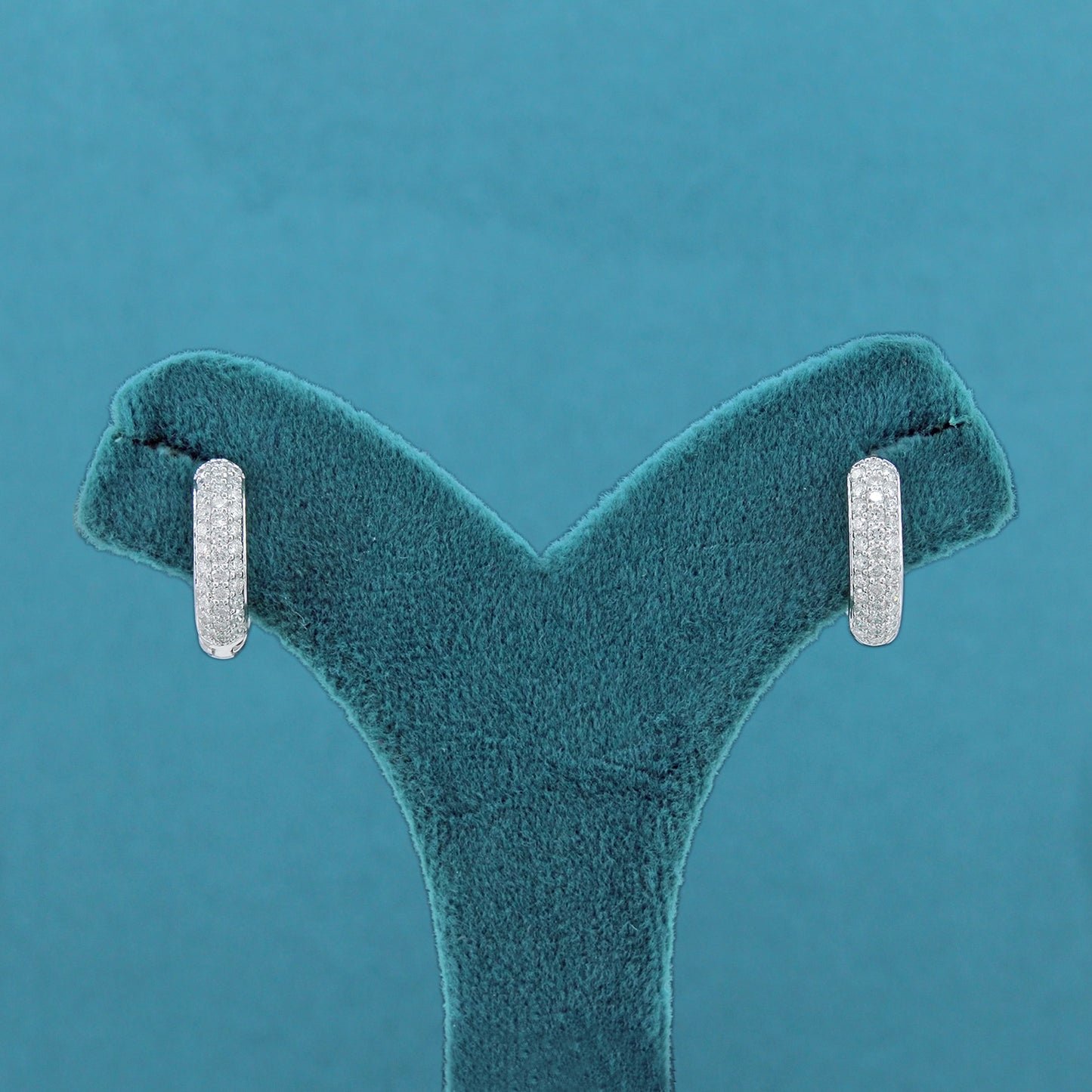 Evara Diamond Hoop Earrings