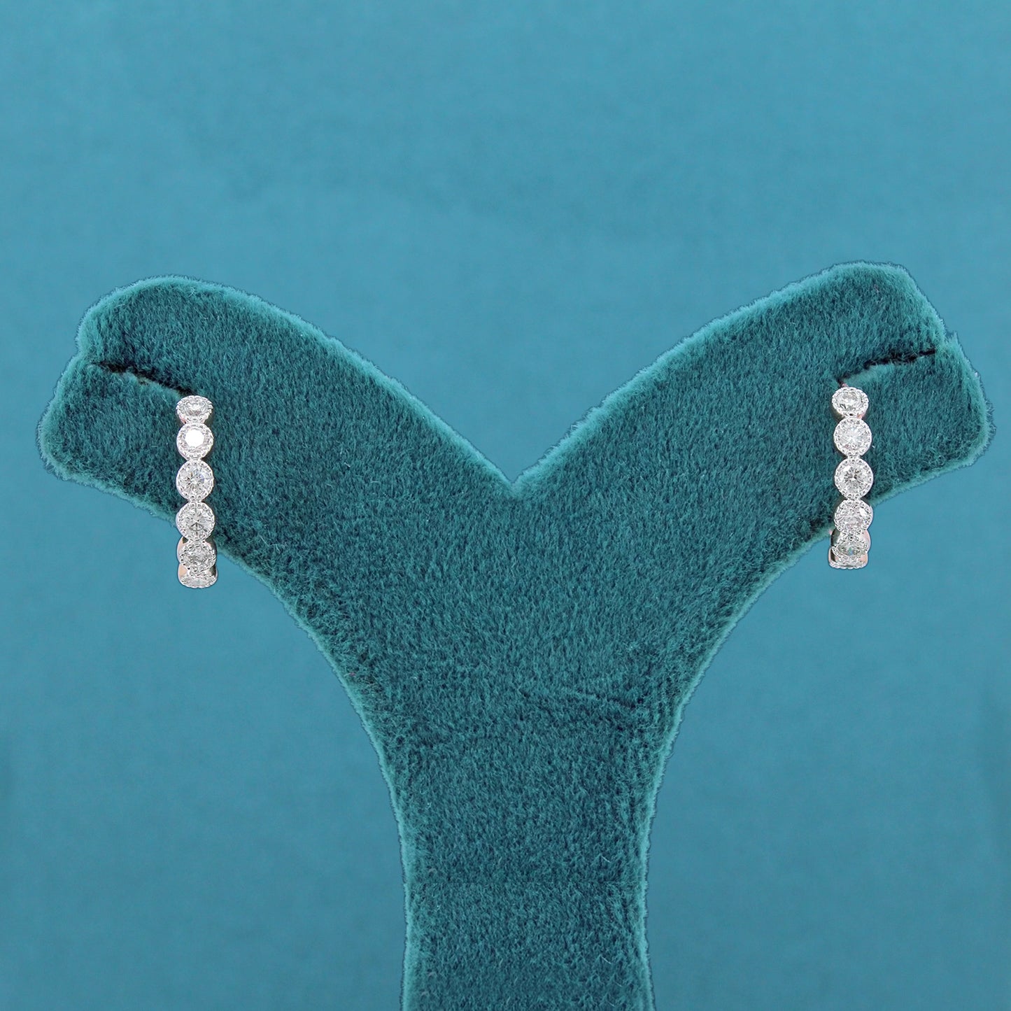 Solene Diamond Hoop Earrings