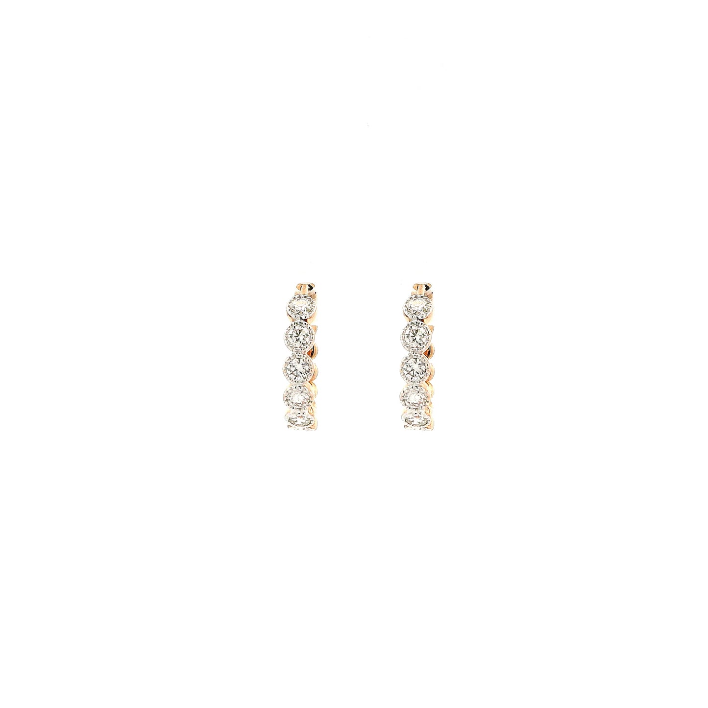 Solene Diamond Hoop Earrings