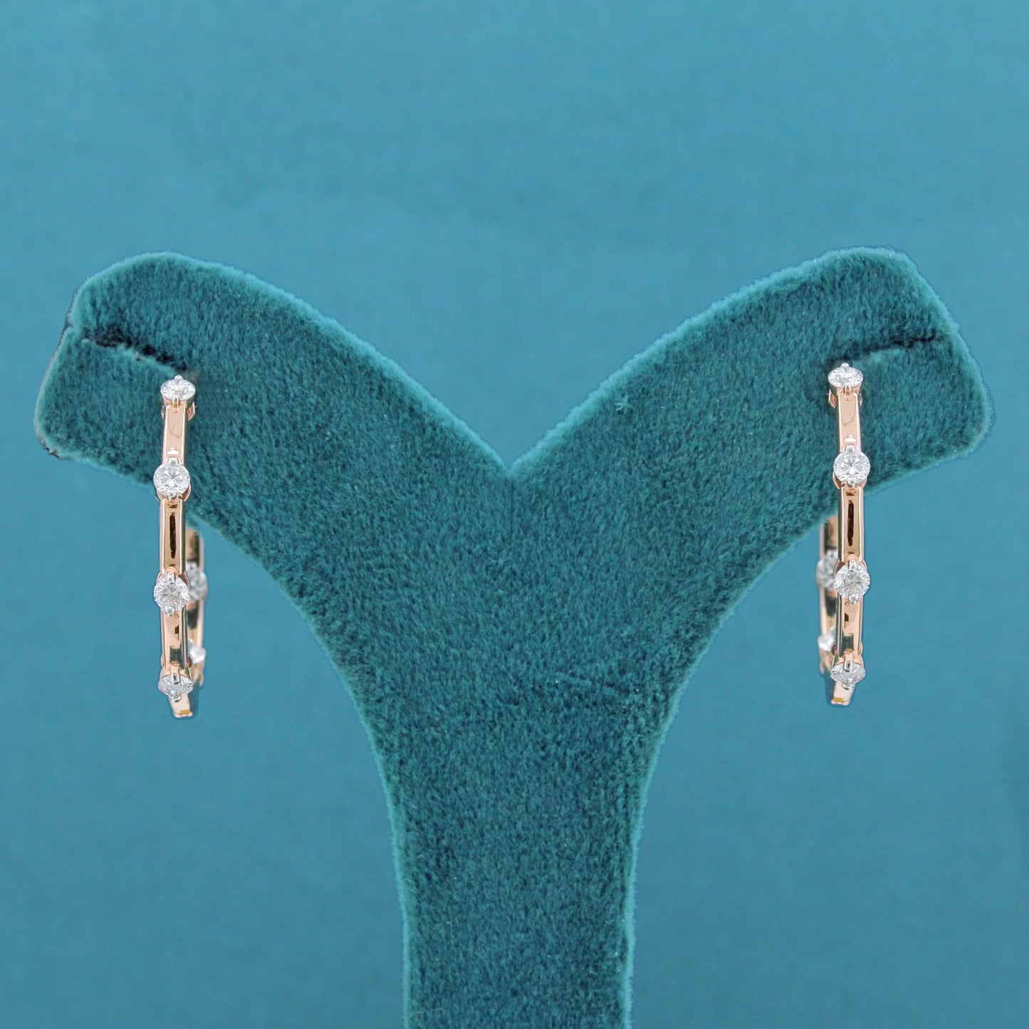 Elessa Diamond Hoop Earrings