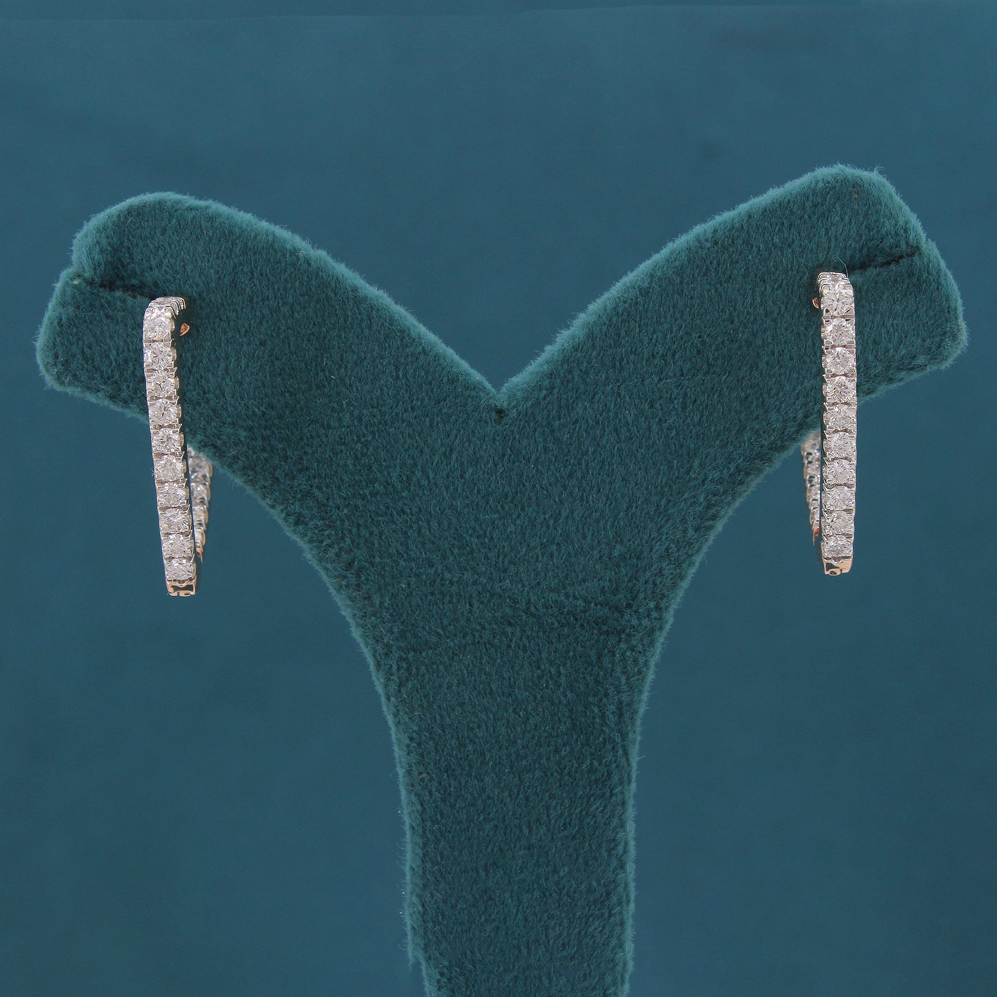 Alionne Diamond Hoop Earrings