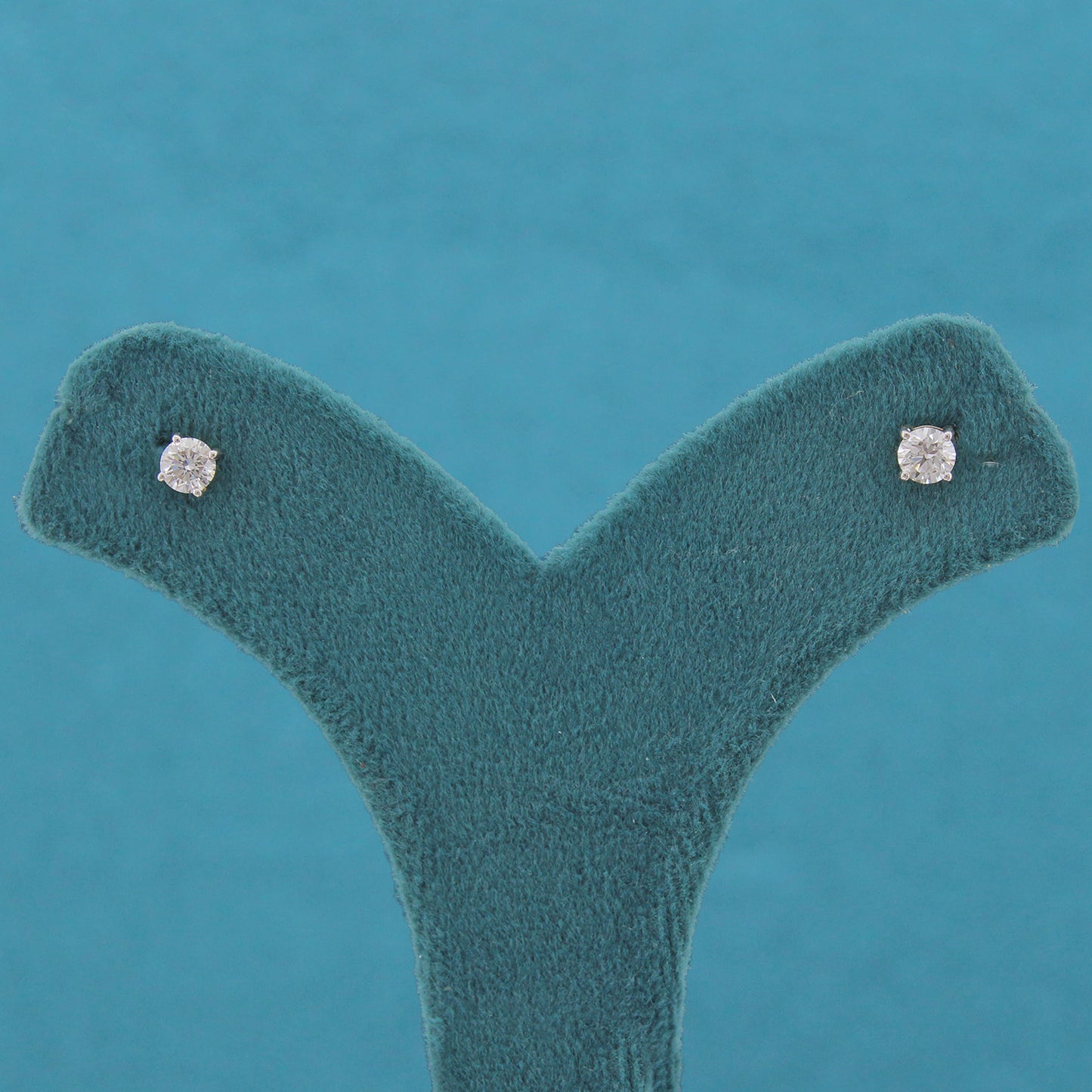 Avine Solitaire Diamond Stud Earrings