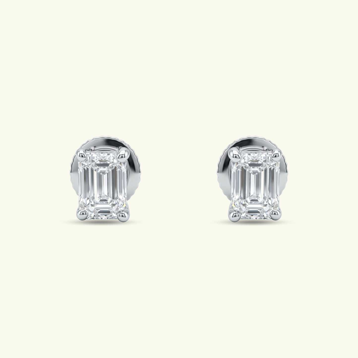 Thalen Solitaire Diamond Stud Earrings