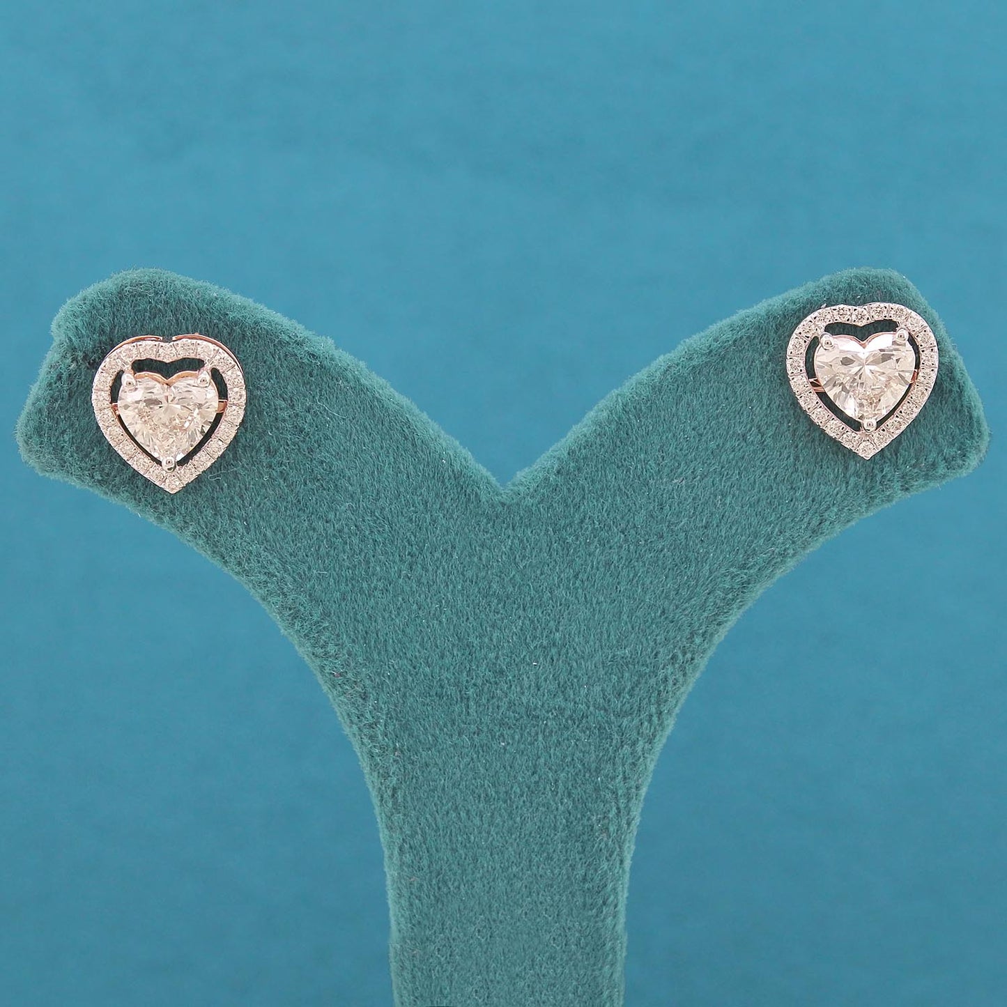 Isani Halo Diamond Stud Earrings