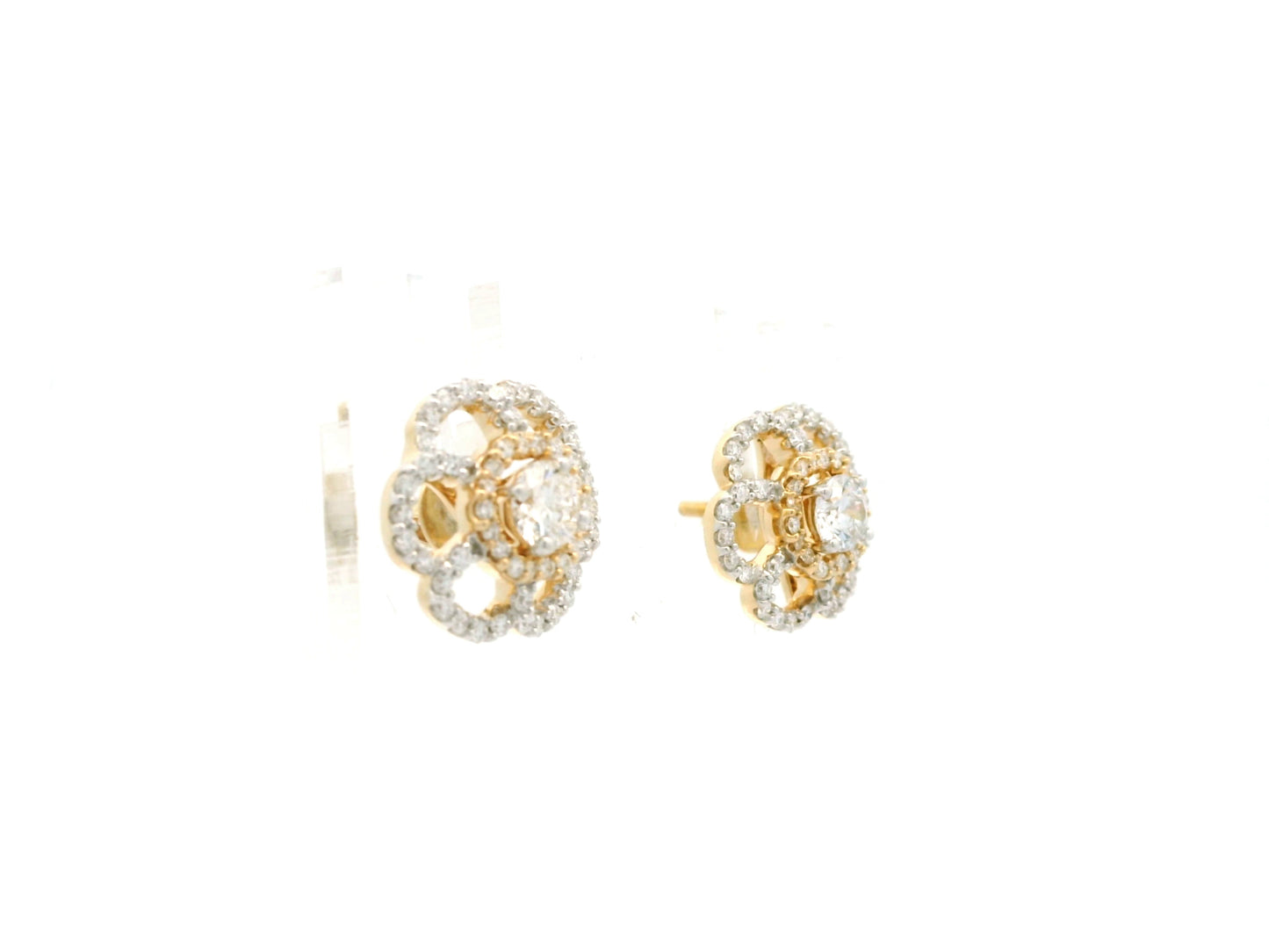Sorali Halo Diamond Stud Earrings
