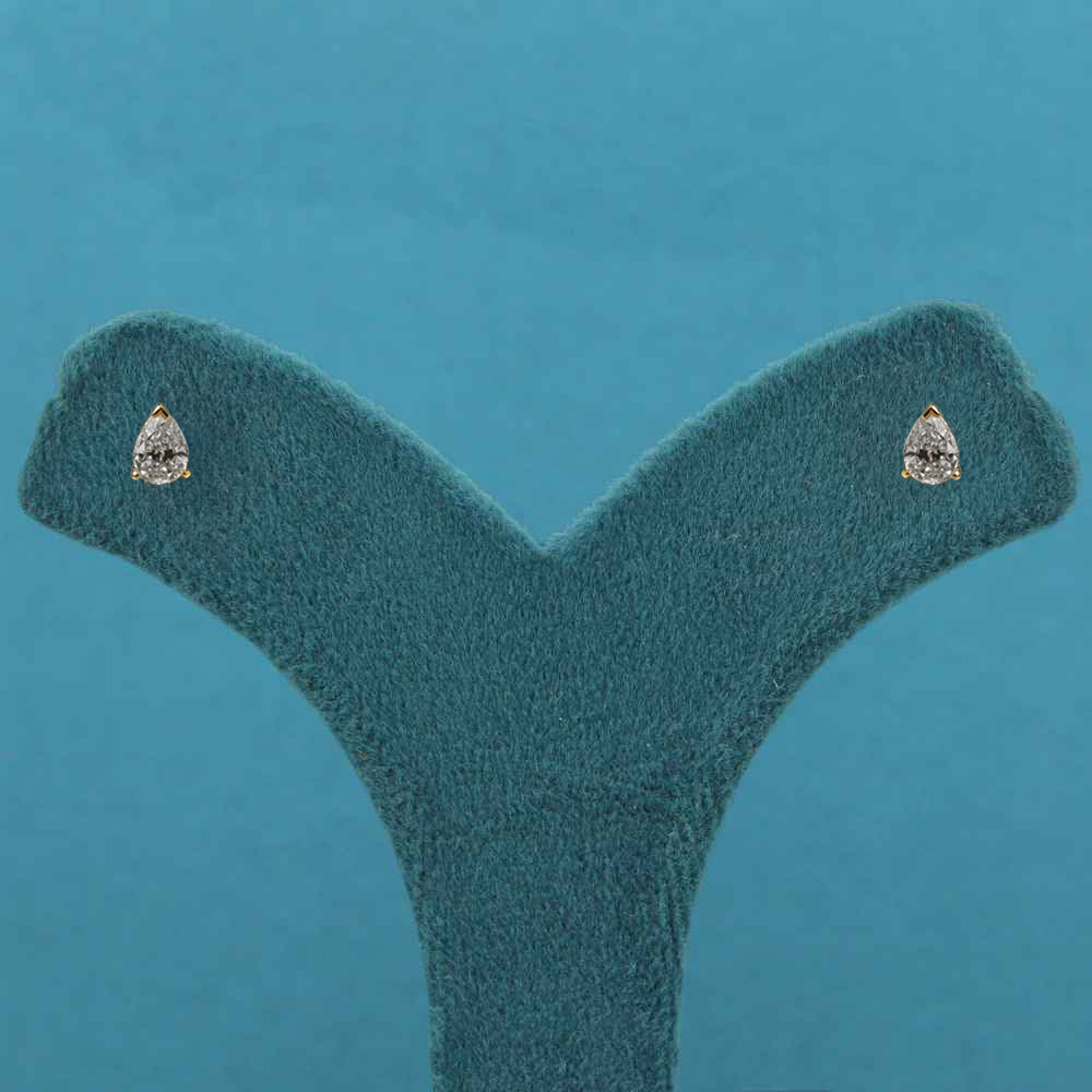 Avenya Solitaire Diamond Stud Earrings