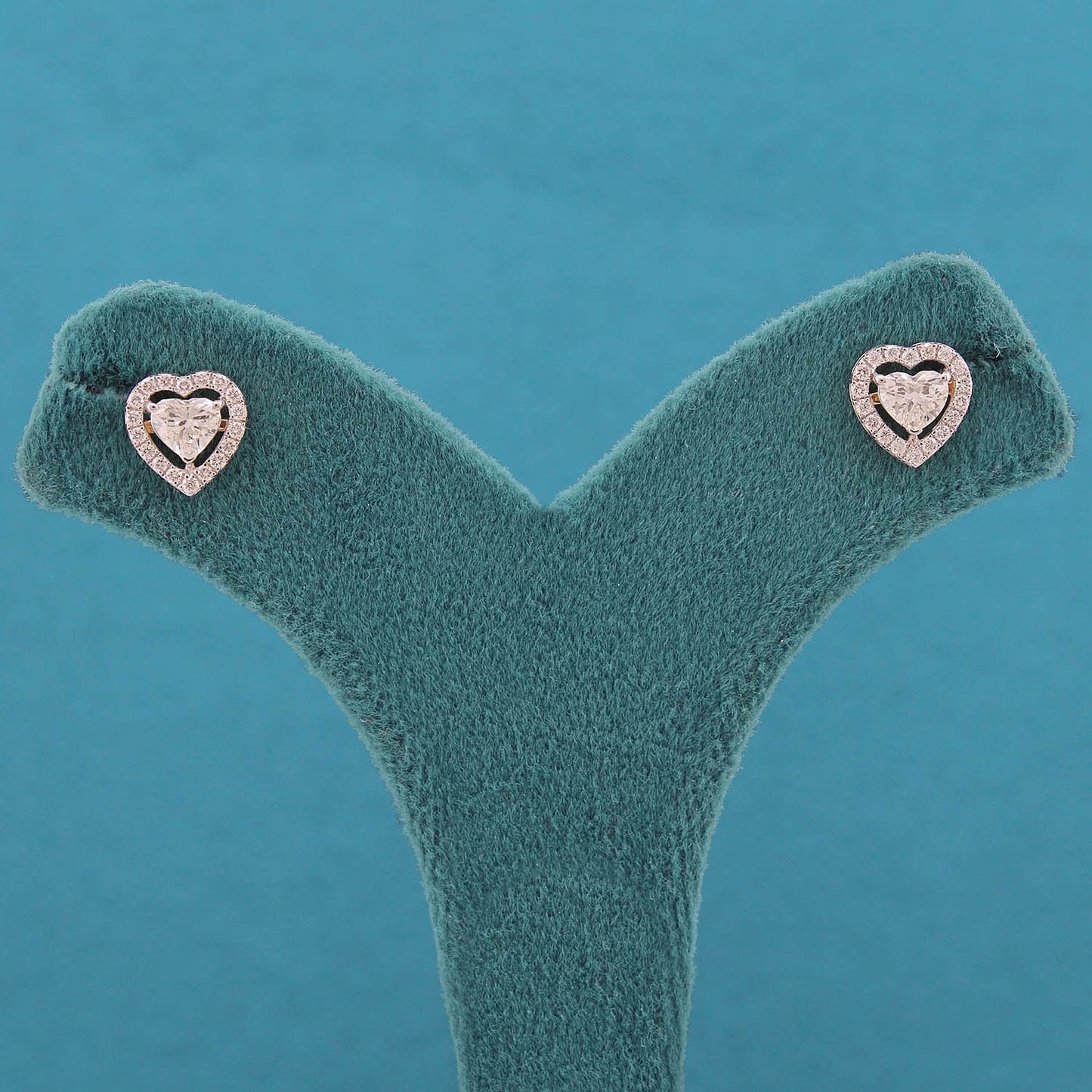 Selura Halo Diamond Stud Earrings