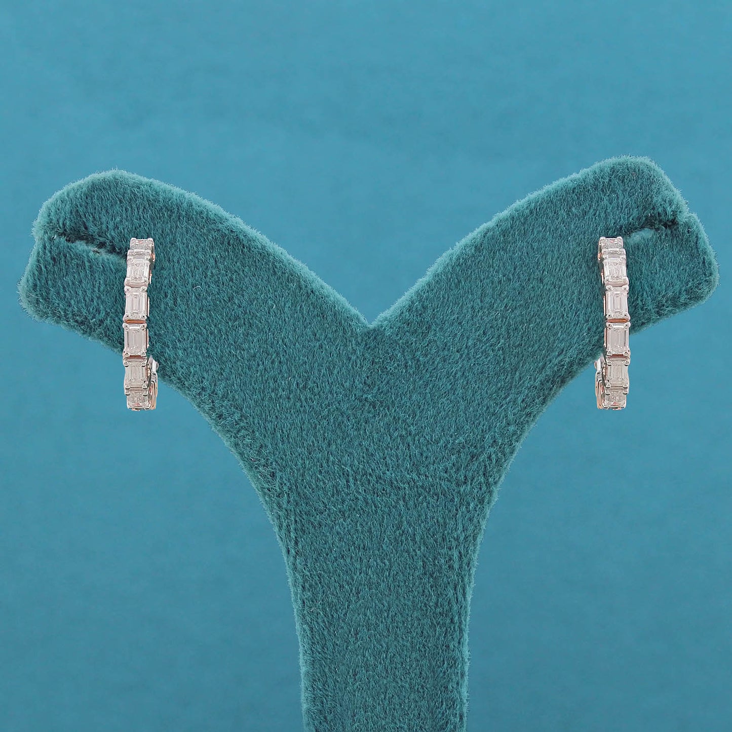 Embria Diamond Hoop Earrings