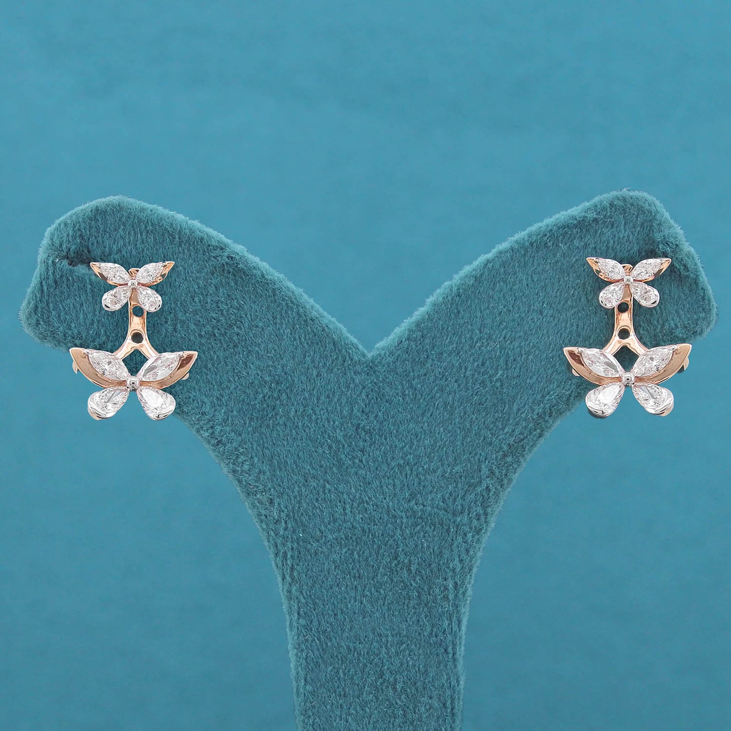 Arula Bloom Diamond Drop Earring