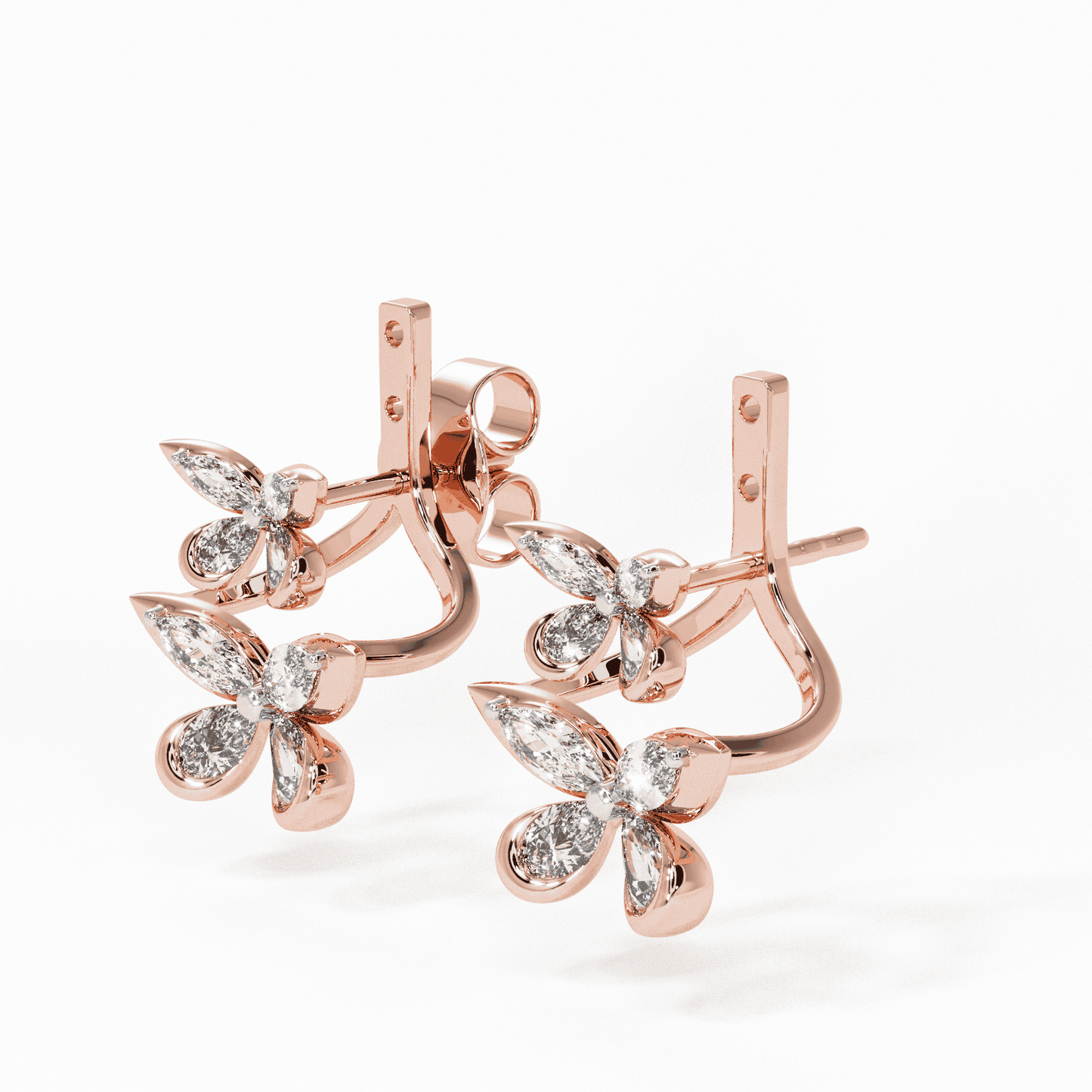 Arula Bloom Diamond Drop Earring