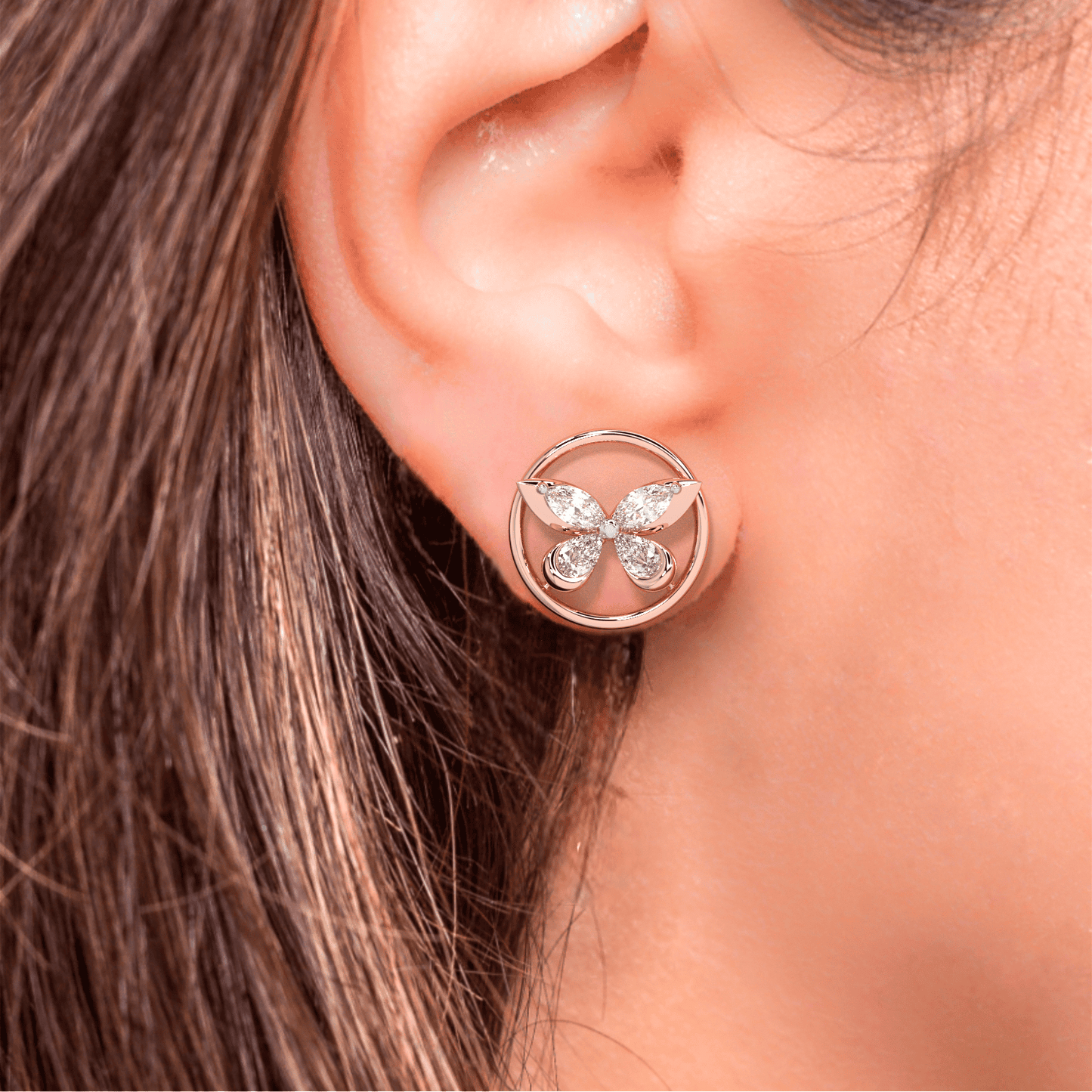 Rynel Icon Diamond Stud Earrings