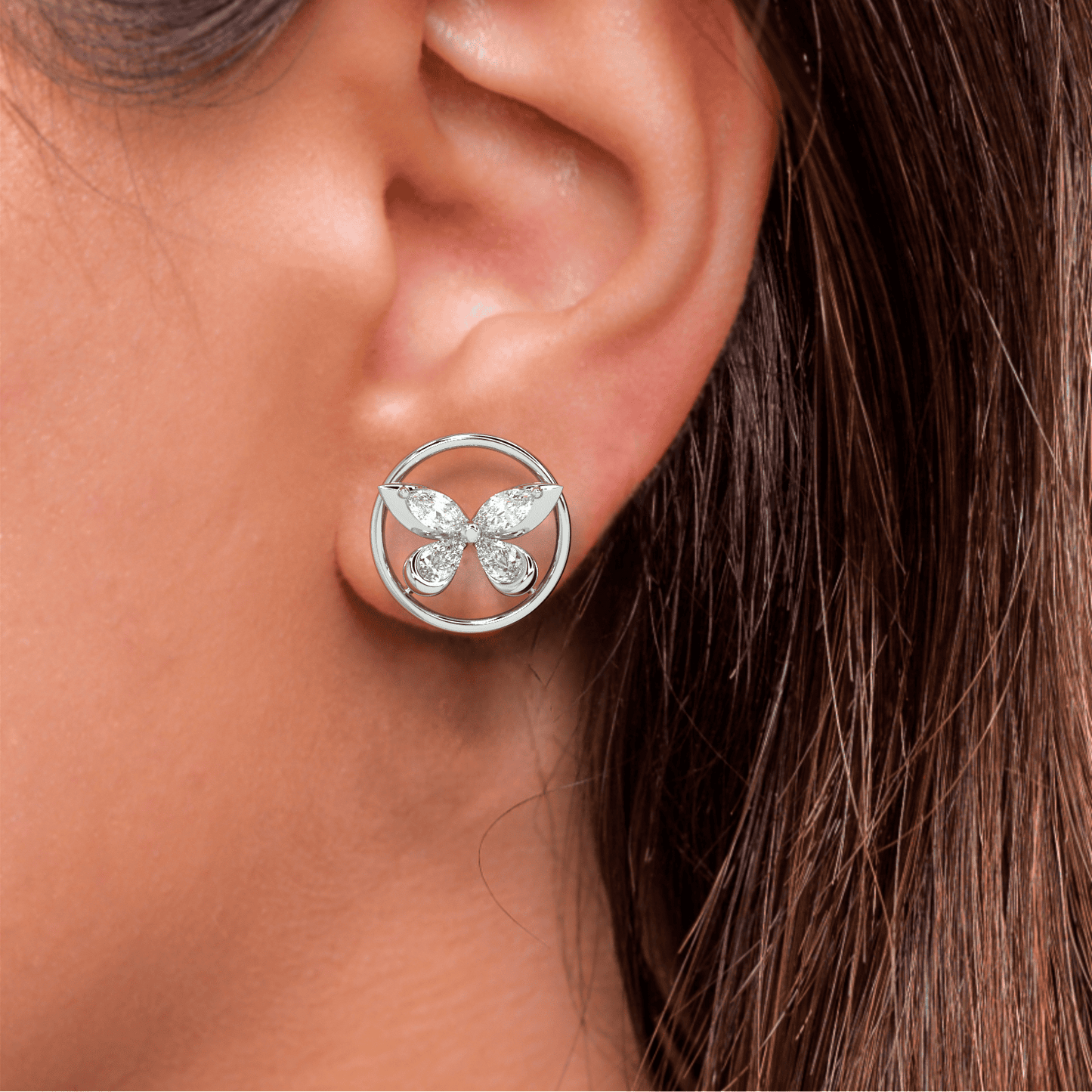 Rynel Icon Diamond Stud Earrings