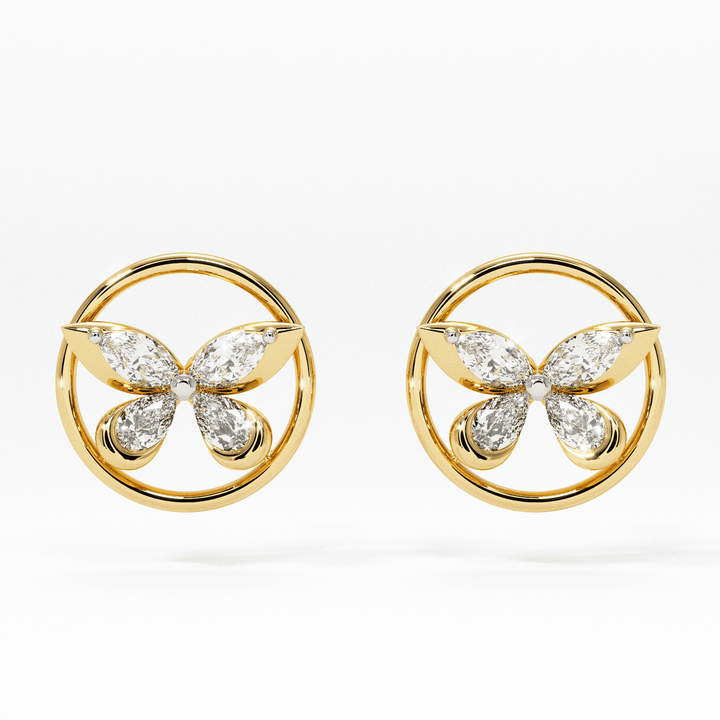 Rynel Icon Diamond Stud Earrings