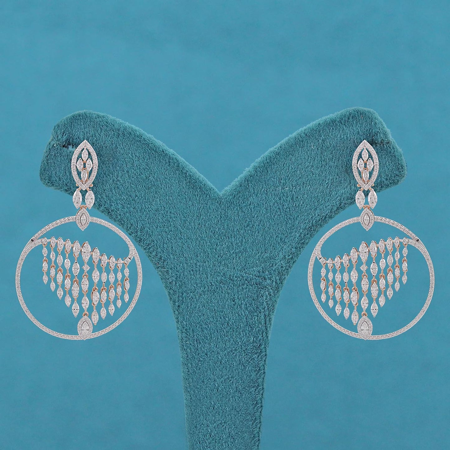 Zevara Diamond Chandelier Earring