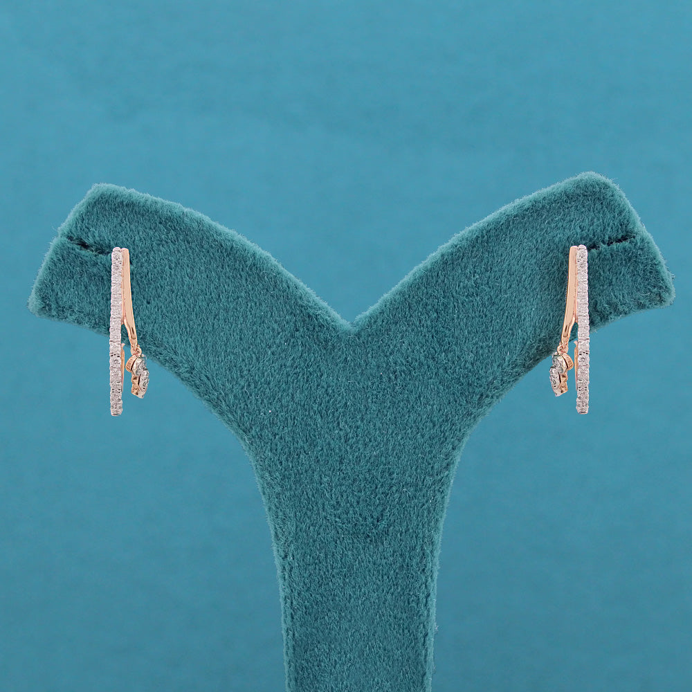 Aemira Diamond Hoop Earrings