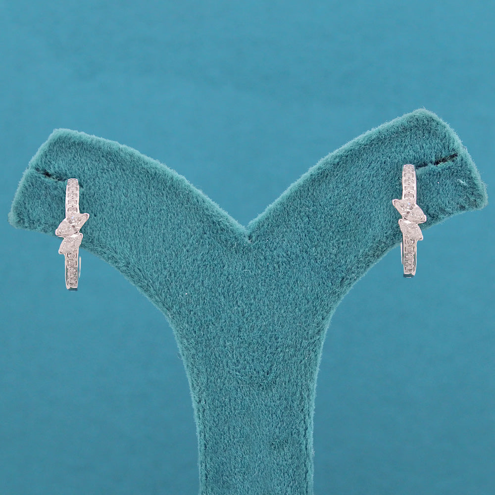 Vaela Diamond Hoop Earrings