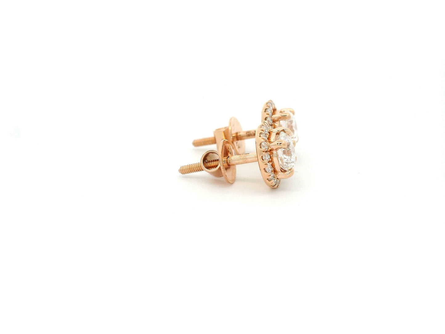 Velari Halo Diamond Stud Earrings