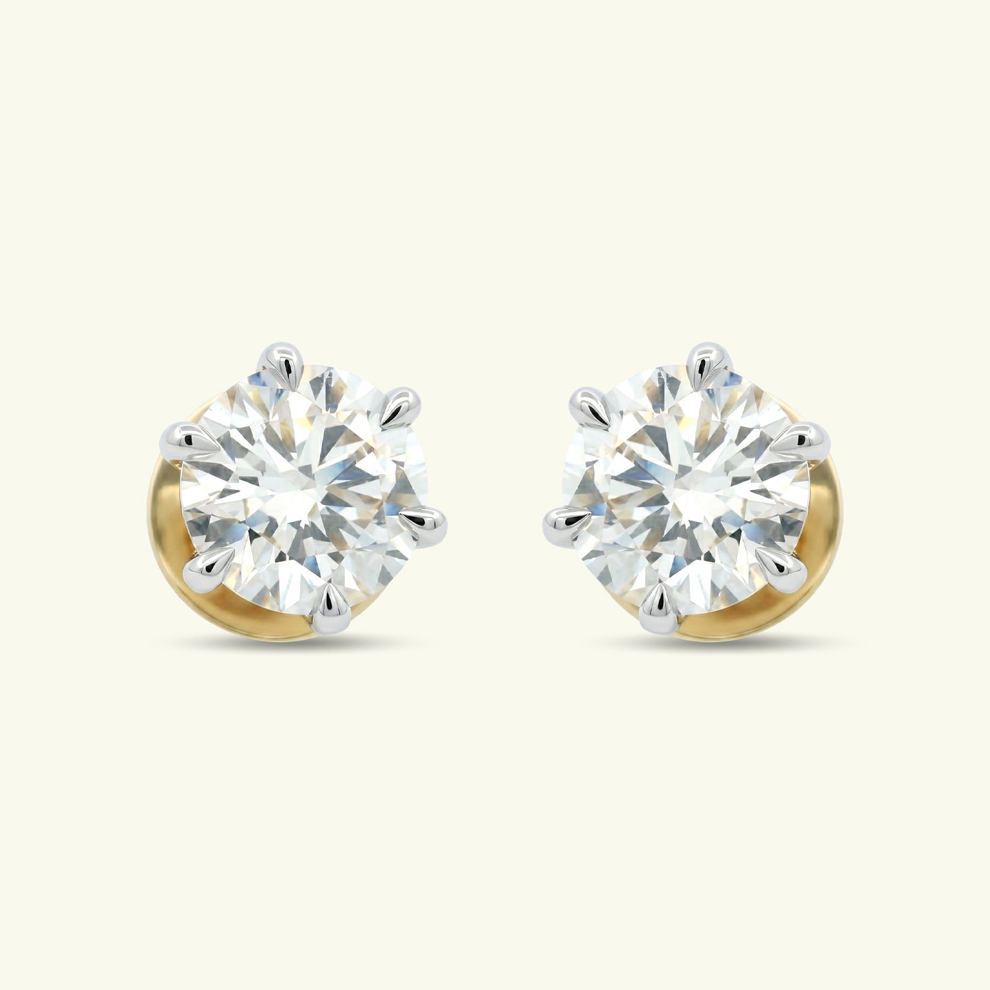 Orella Solitaire Diamond Stud Earrings
