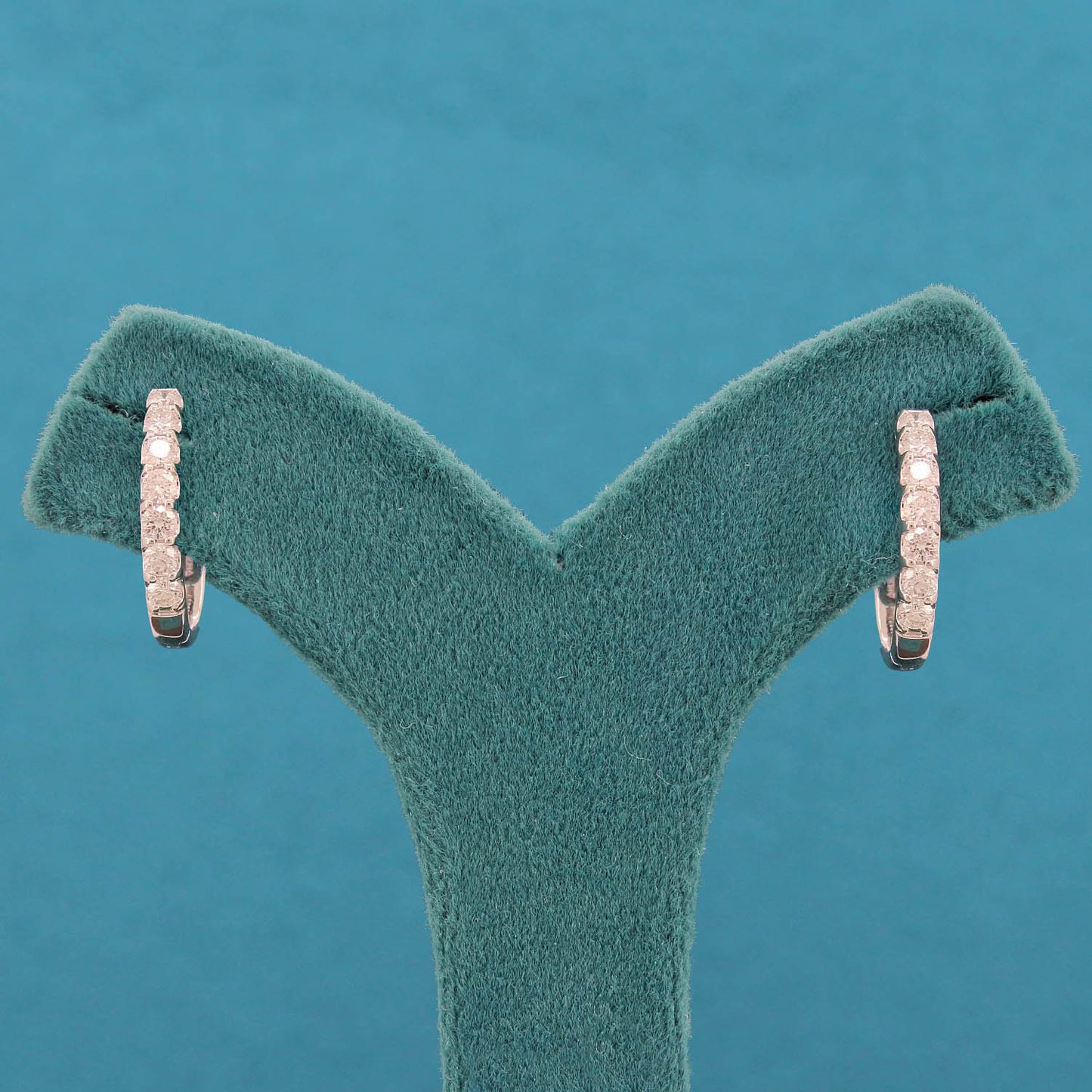 Veyra Arc Diamond Hoop Earrings