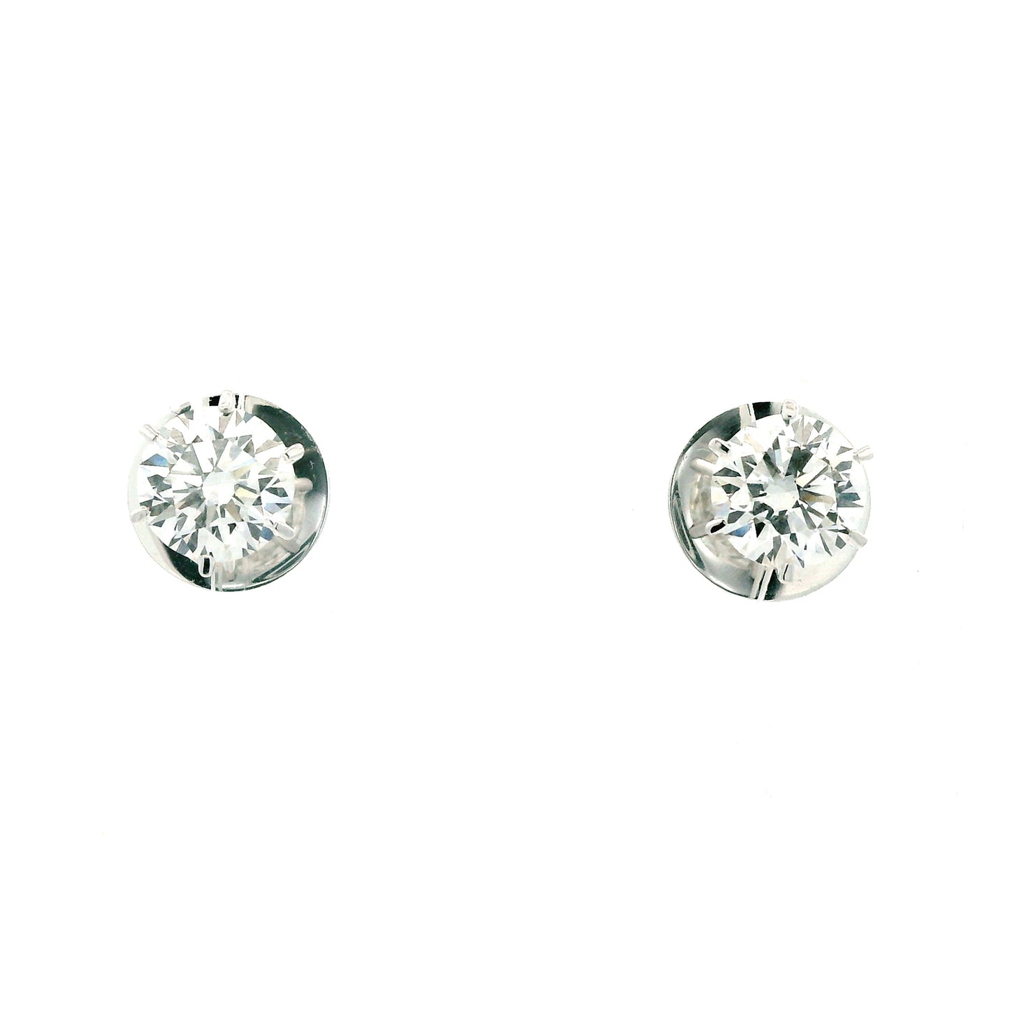 Talys Solitaire Diamond Stud Earrings
