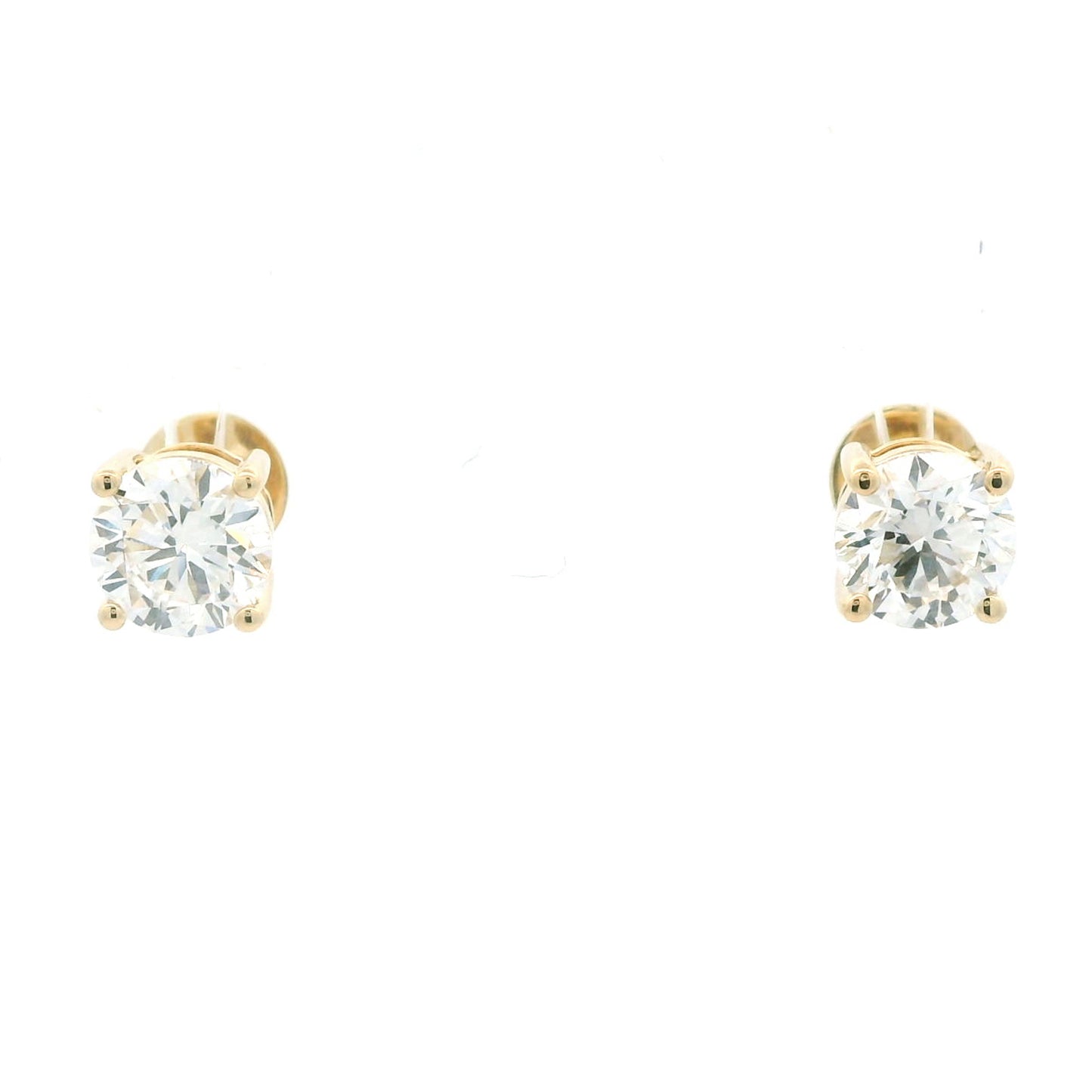 Vanya Solitaire Diamond Stud Earrings