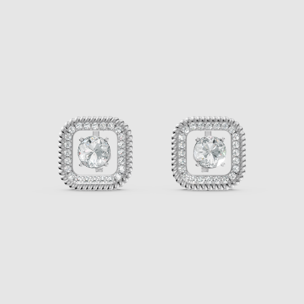 Elenya Curve Diamond Earrings