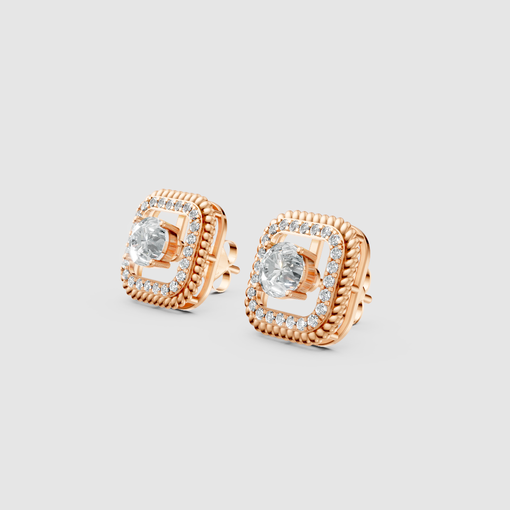 Elenya Curve Diamond Earrings