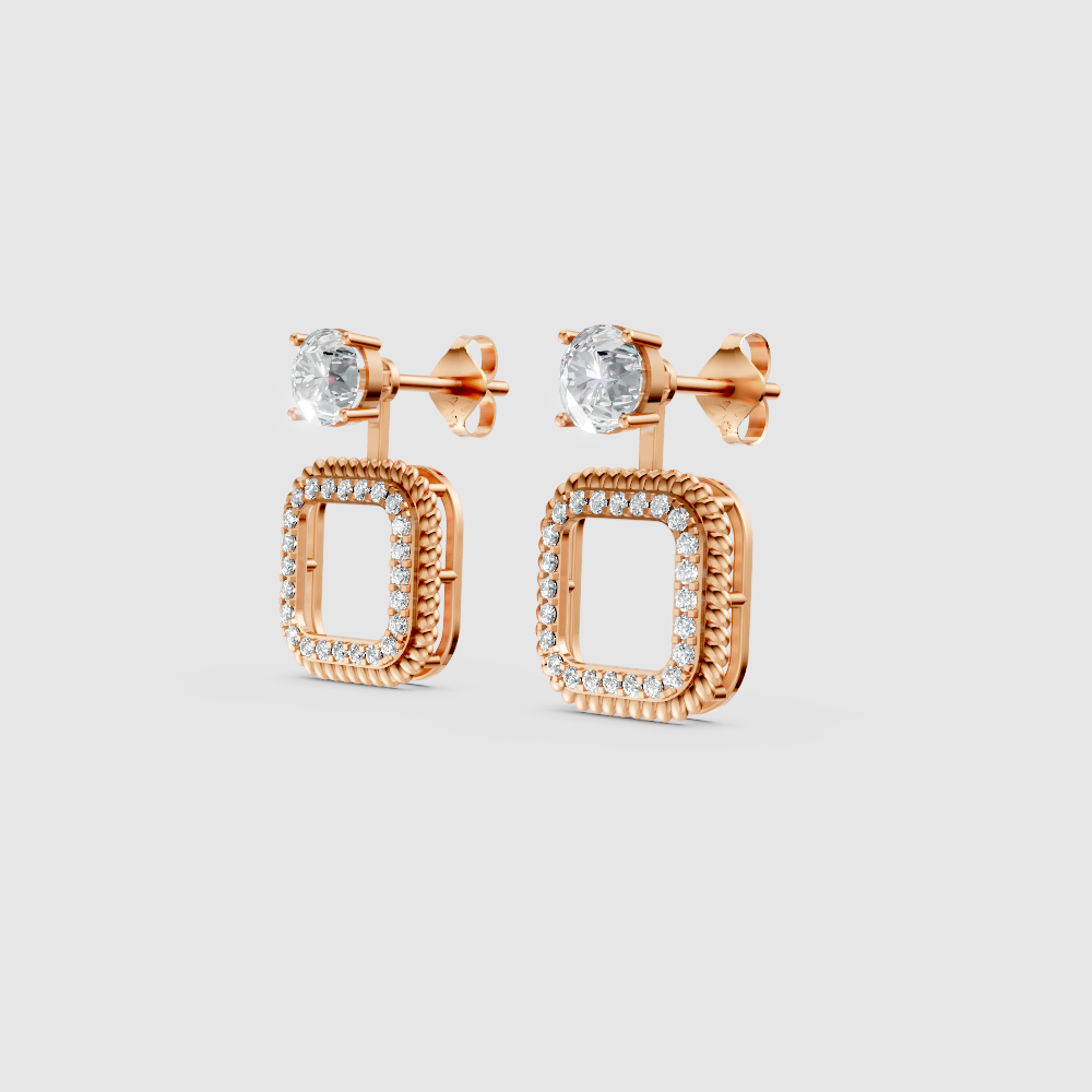 Elenya Curve Diamond Earrings