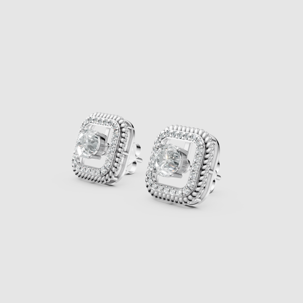 Elenya Curve Diamond Earrings