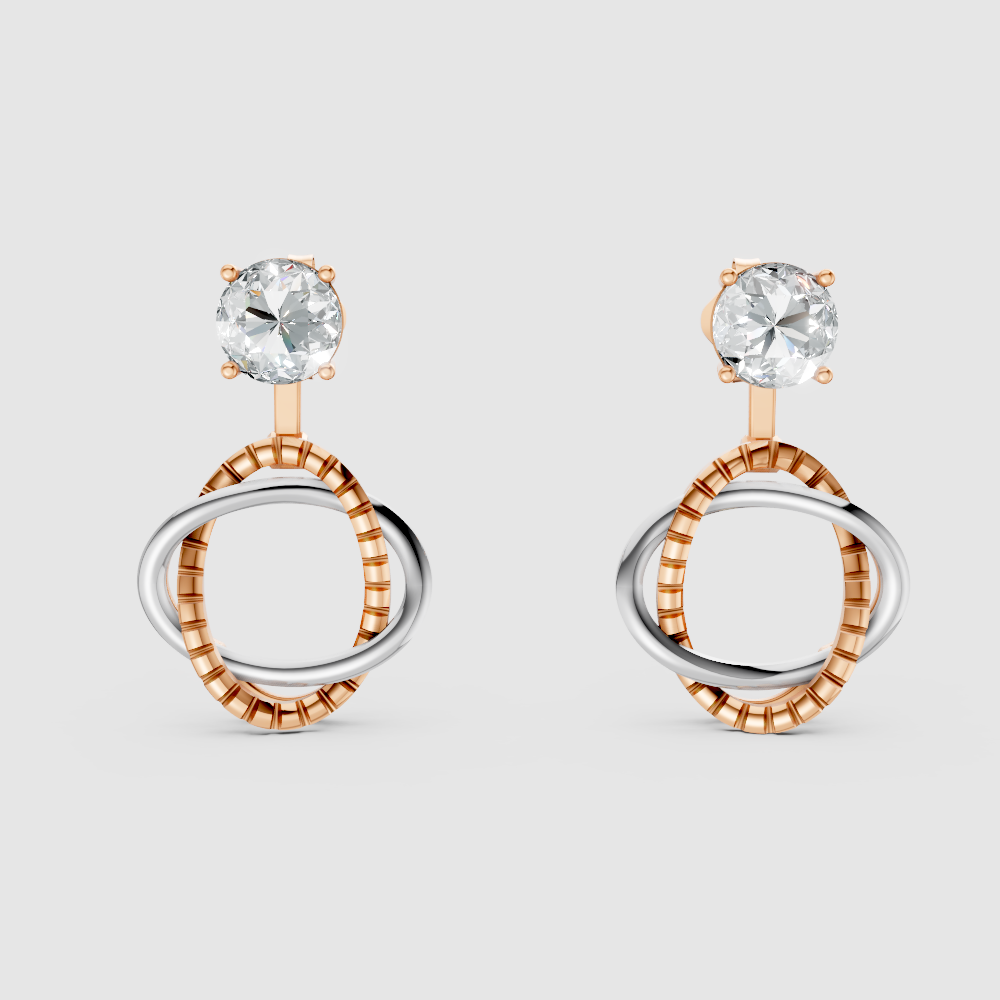 Sorelle Loop Diamond Earrings