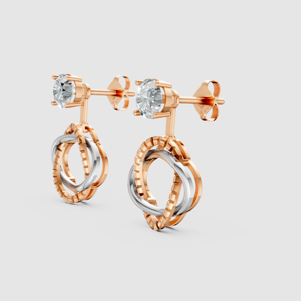 Sorelle Loop Diamond Earrings