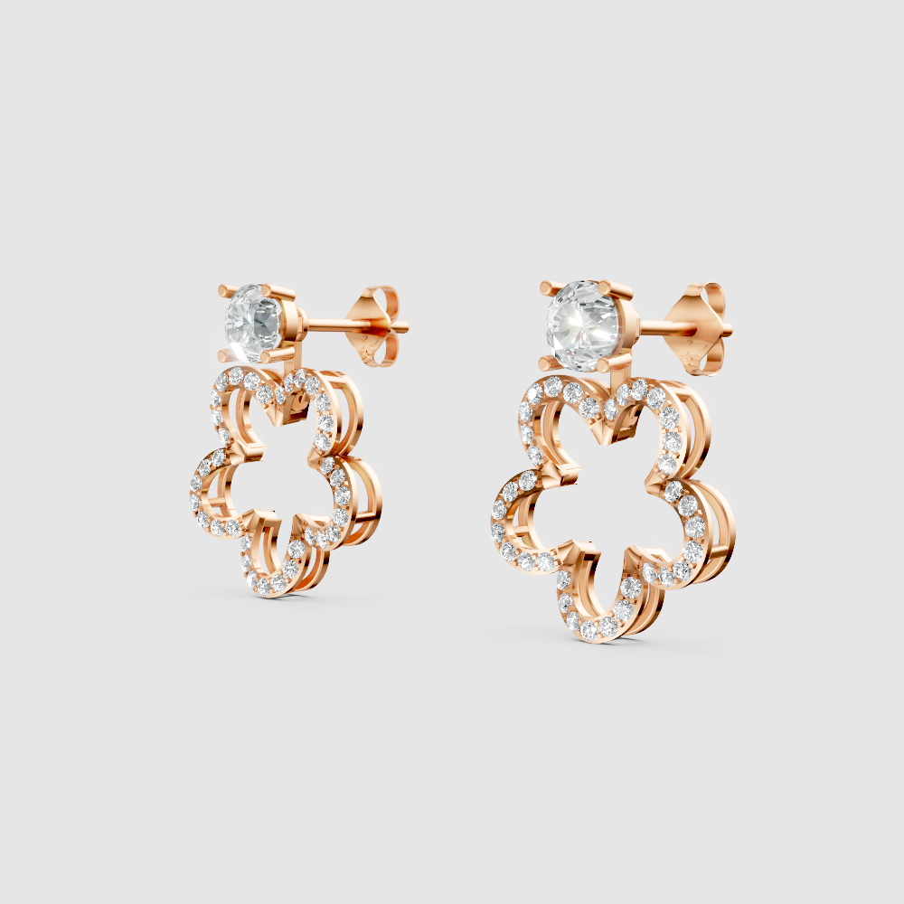 Alira Twine Diamond Earrings