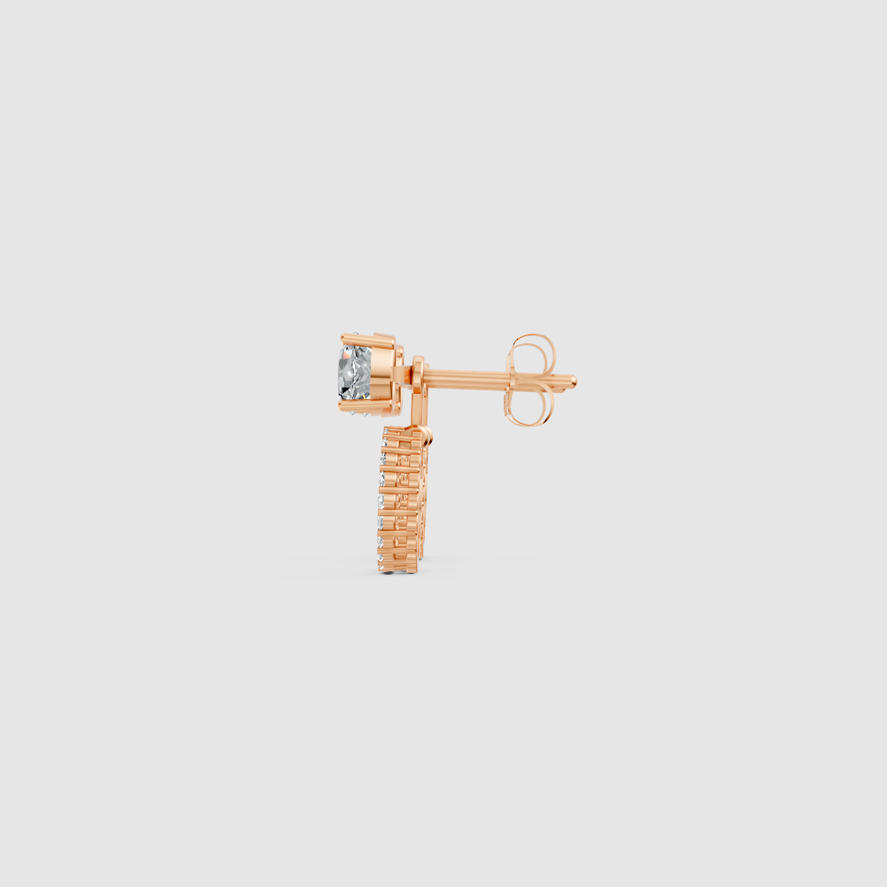 Celestria Solitaire Jacket Earrings