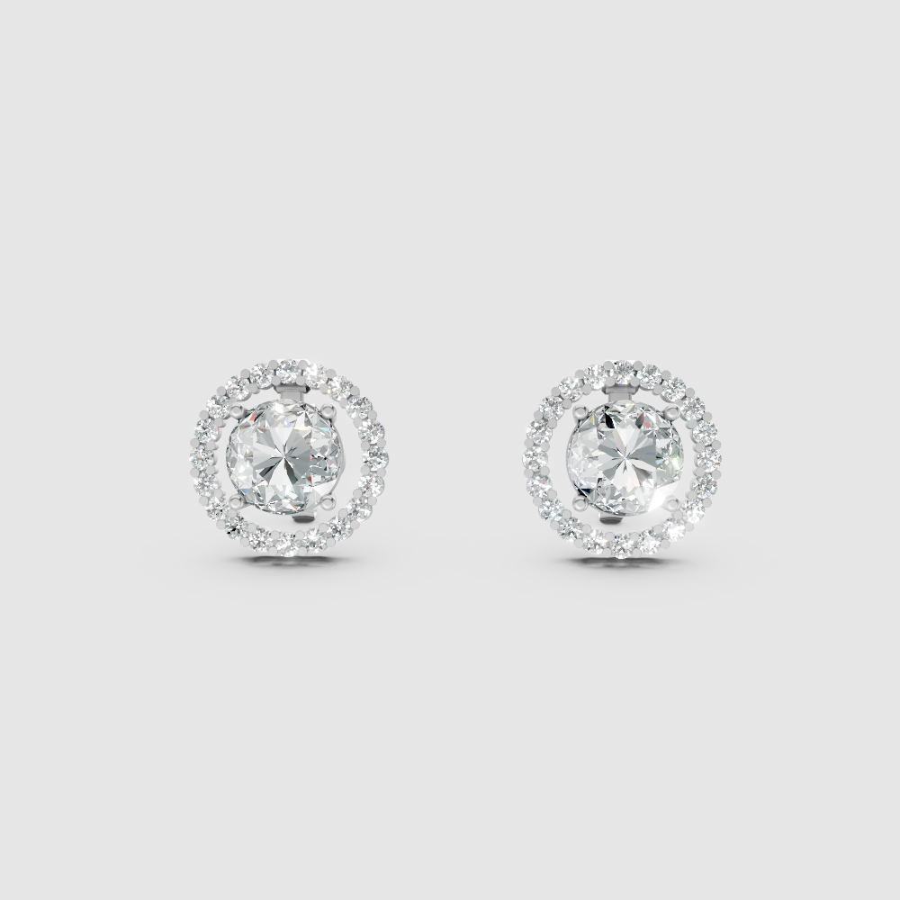 Celestria Solitaire Jacket Earrings