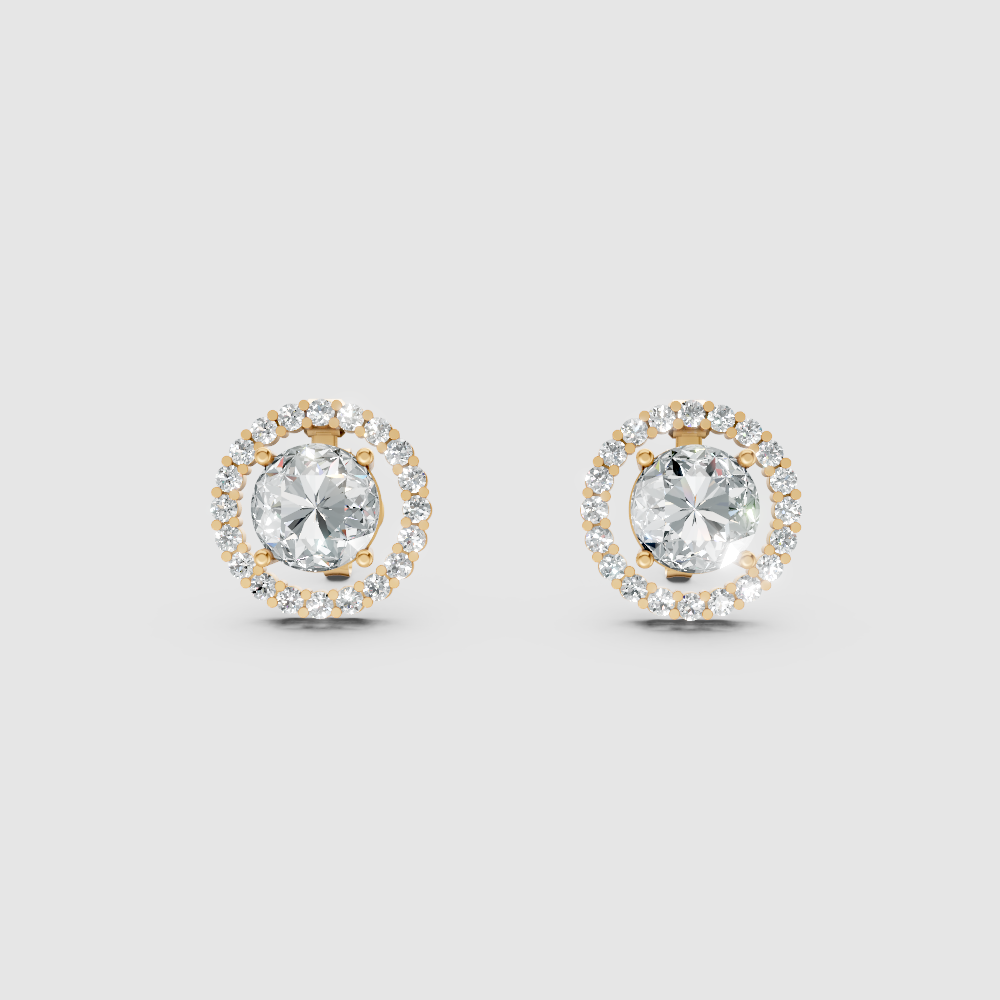 Celestria Solitaire Jacket Earrings