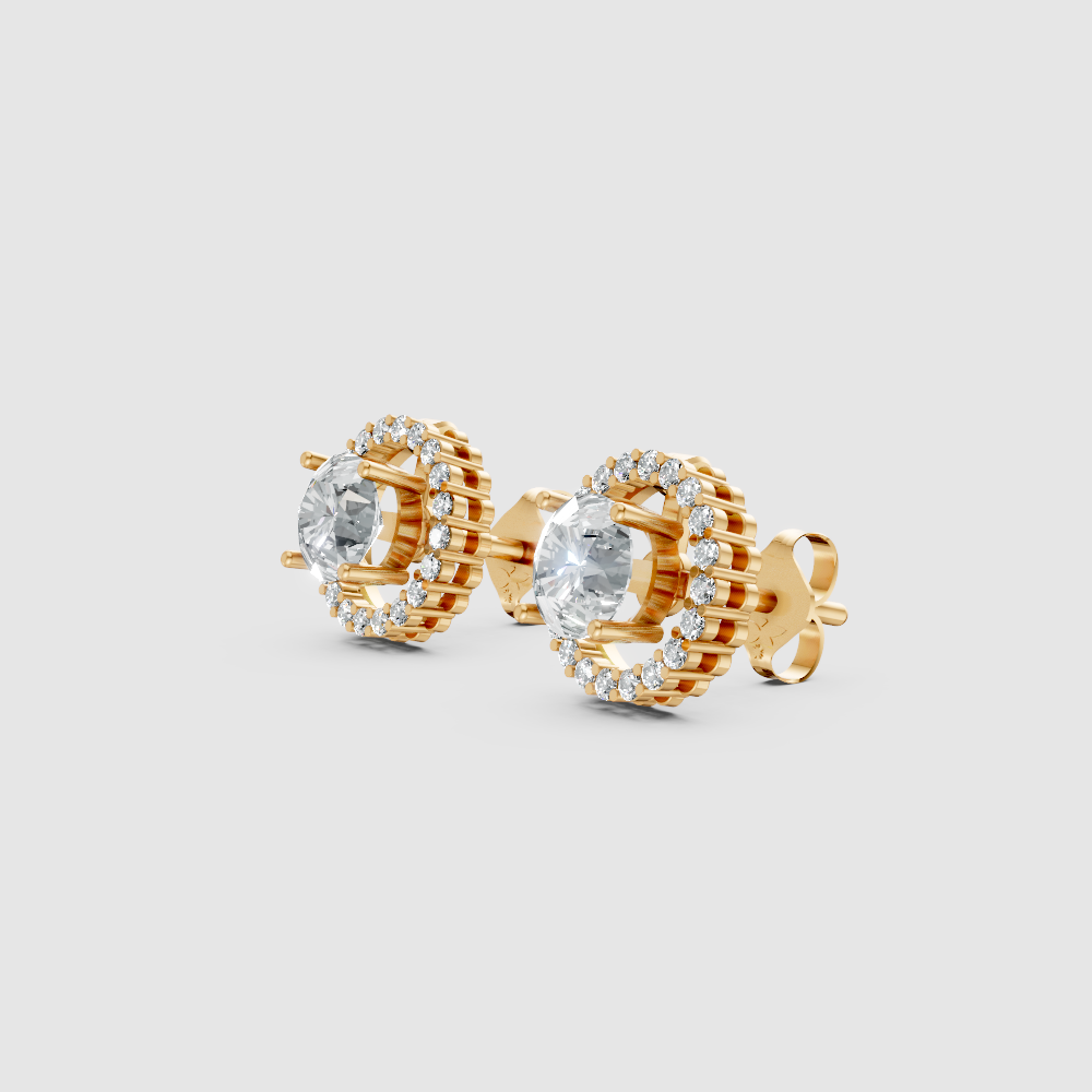 Celestria Solitaire Jacket Earrings