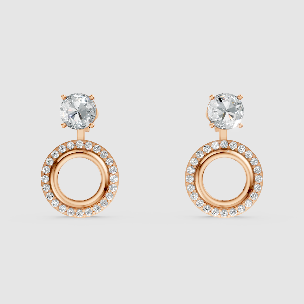 Aurelia Solitaire Jacket Earrings