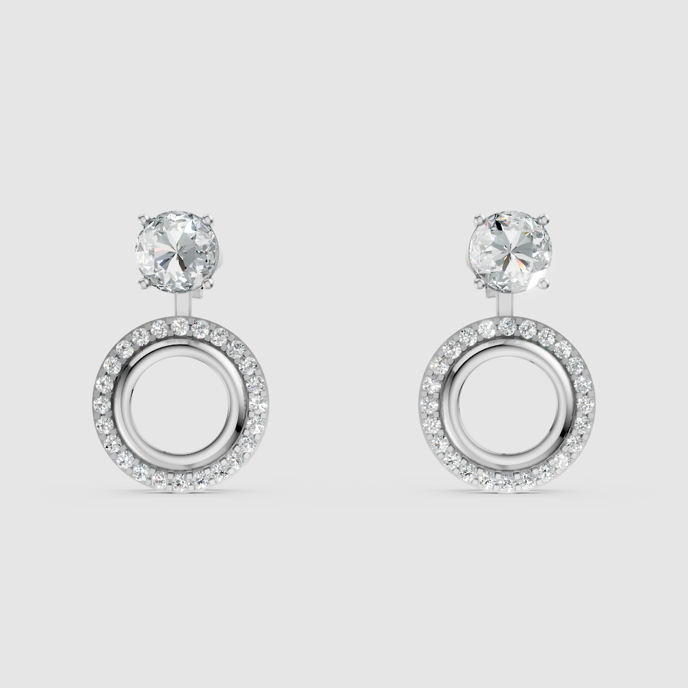 Aurelia Solitaire Jacket Earrings