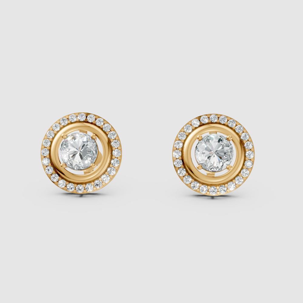 Aurelia Solitaire Jacket Earrings
