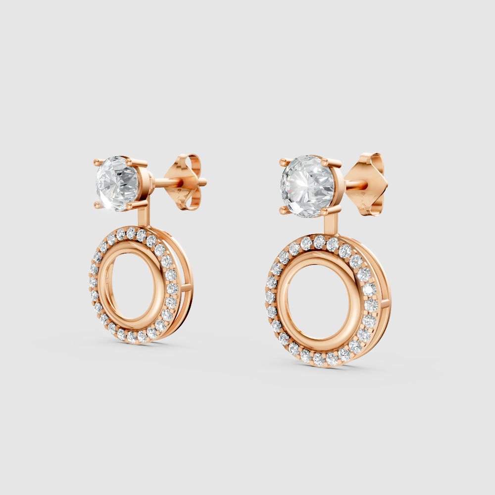 Aurelia Solitaire Jacket Earrings