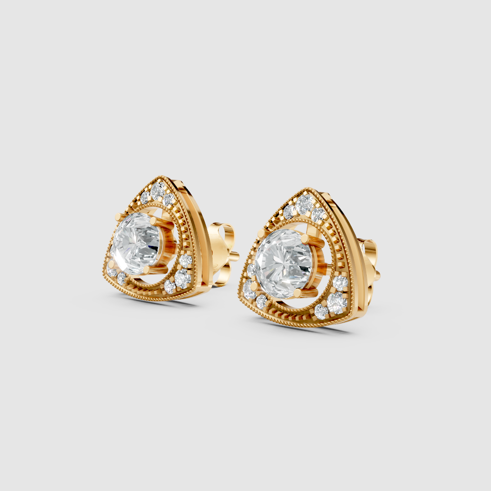 Vesper Solitaire Jacket Earrings
