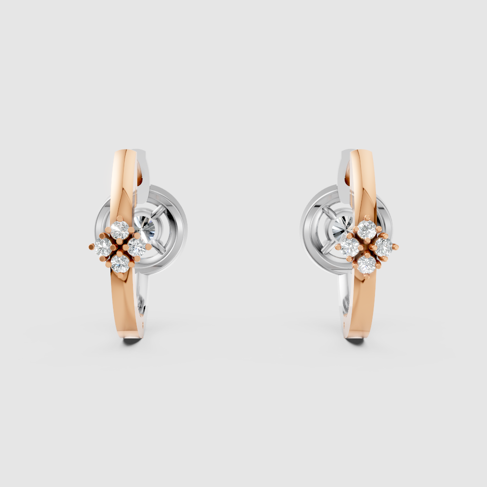 Lyona Whirl Diamond Earrings
